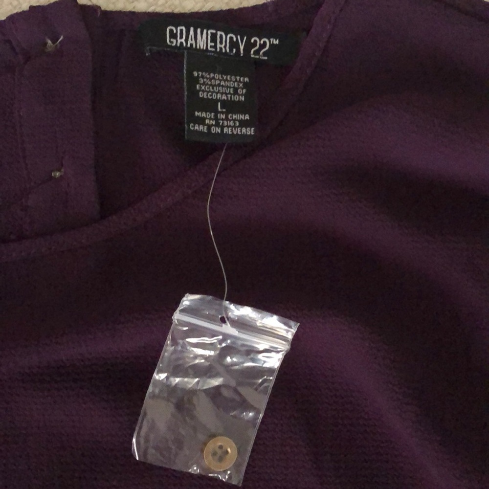 🎉 Gramercy 22 Purple Blouse - Picture 3 of 4